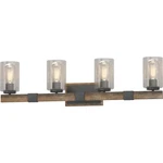 Volume Lighting 4-LIGHT Indoor Black Walnut Bath Vanity. Fixed Price $74.75.