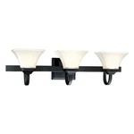 Minka Lavery Ml 6813 Black Agilis 3-LIGHT 32"W Bathroom Vanity. Fixed Price $180.50.
