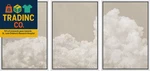 Framed Wall Art Print Set Serene Sky Filled With Fluffy Clouds Illustrations Mod. Fixed Price $221.99.