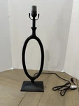 Pottery Barn Easton Forged Iron Portable Collection Lamp Oval Large 30". Fixed Price $179.00.