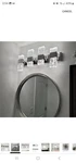 Kaisite 3-LIGHT Brushed Nickel Led Bathroom Vanity W/crystal Shade. Fixed Price $23.99.
