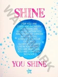 87861 Shine Children Kids Daughter Son Love Pink Decor Wall Print Poster. Fixed Price $14.95.