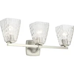 Kichler Marant 3 Light Wall Mt Bath Arm, Brushed Nickel/cased Opal - 55216NI. Fixed Price $294.99.