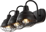 Industrial Farmhouse 3-LIGHT Vanity Oil Rubbed Bronze, Led Bulbs Include. Fixed Price $164.99.