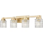 Z-lite 6101-4V-MGLD Jacqueline Bathroom Vanity Light Modern Gold. Fixed Price $227.80.