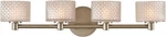 Kalco 315534SN Led Bath Vanity Light Willow Style Satin Nickel Finish. Fixed Price $599.00.