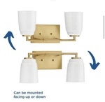 Progress Lighting Spenser Vanity 2-LIGHT Brushed Gold Industrial. Fixed Price $28.49.