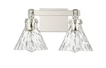 Polished Nickel Two Light Vanity From The Barlon Collection. Fixed Price $115.90.
