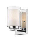Bellevue ZBF73686 Sylvia 8" Tall Bathroom Sconce - Chrome. Fixed Price $105.40.
