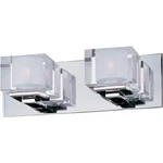 Maxim Cubic 2-LIGHT Bath Vanity Fixture 10002CLPC Chrome Crystal. Fixed Price $29.99.
