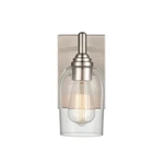 Millennium Lighting Arlett Wall Sconce, Brushed Nickel/clear 4991-BN. Fixed Price $49.99.