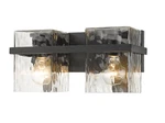 Z-lite 1938-2V-MB Light Alloy Steel Vanity Black Finish With Modern Style. Fixed Price $187.00.