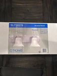 Thomas Lighting Vanity Wall Brushed Nickel W/ Frosted Glass Shade 2. Fixed Price $15.00.