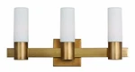 Maxim Lighting 22413SWNAB Three Vanity, Natural Aged Brass. Fixed Price $308.00.