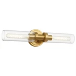 Santostock Brushed Gold Bathroom Vanity Fixture, 2LIGHT Modern Wall Sco.... Fixed Price $109.92.