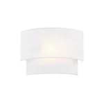 Justice Textile 1LT Rectangle 14" Wall Sconce, White/white FAB-5770-WHTE. Fixed Price $160.20.