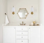Passica Decor Set Of 2 Antique Brass Swing Arm Wall Sconce Modern Lamp With Pull. Fixed Price $82.99.