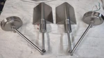 Wall Mounted Swing Arm Bedside Lamp. Satin Nickel Finish. Solid. High Quality.. Fixed Price $110.00.