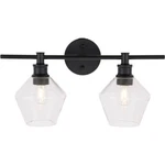 Wall Sconce Black Bathroom Or Dining Clear Glass Lamp Shades Light Fixture. Fixed Price $161.98.