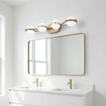 Modern 30'' Led Vanity 4 Lights Gold Bathroom Wall Fixture Acrylic Shade. Fixed Price $56.99.