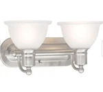 Progress Lighting P3162-09 Madison 2-LIGHT Brushed Nickel Bath Vanity. Fixed Price $74.98.