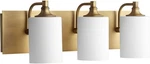 Celeste 24.5" 3-LIGHT Bath Vanity Aged Brass Elegant Lighting Solution. Fixed Price $282.99.