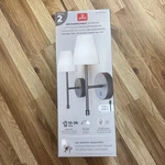 Wireless Wall Sconce 2-PACK Globe Rechargeable Dimmable Lights Black Pair. Fixed Price $24.00.
