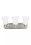 Sea Gull Kerrville 3-LIGHT 18" Bathroom Vanity In Brushed Nickel. Fixed Price $69.99.