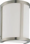 Nuvo 60/2868 ODEON-1 Light Vanity & Wall, Satin White, Brushed Nickel, 6"W X 8"H. Fixed Price $39.00.
