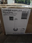 Kichler Indeco Natural Brass Indoor Wall Sconce Light 45686NBRLED. Fixed Price $130.00.