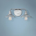 Hinkley Rigby 8 3/4"H Polished Nickel 2-LIGHT Wall Sconce. Fixed Price $279.00.