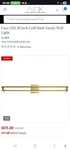 Afx Cass 36" Led Vanity Light - 3000K 120V Gold. Fixed Price $50.00.