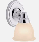 Kohler Lighting 11365 Forte 9" Tall Bathroom Sconce Polished Chrome New Open Box. Fixed Price $44.97.