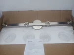Joosenhouse Bathroom Vanity Fixture 4-LIGHT Milky Glass Wall Sconce Nickel. Fixed Price $46.99.