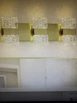 Gold Bathroom Vanity Lights Fixtures Over Mirror Led Crystal Modern 3 B.... Fixed Price $75.99.