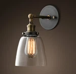 Vintage Industrial Ceiling Wall Sconce Modern Glass Shade Edison Lamp Light Bulb. Fixed Price $59.95.