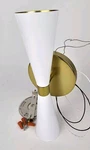 Kalco Milo 12" Tall Wall Sconce, Led Light, White / Vintage Brass, 310422WVB. Fixed Price $67.96.