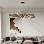 8 Light Black Chandelier Iron Mesh Shade Ceiling Pendant Kitchen Bedroom Fixture. Fixed Price $91.99.