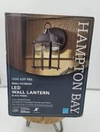 Hampton Bay Black Outdoor Wall Lantern Sconce Beveled Glass 1000 639 986. Fixed Price $26.99.