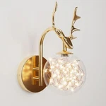 House Of Hampton Gold Deer Antler Wall Sconce Light Fixture. Fixed Price $30.75.