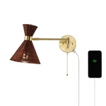 Jonathan Lighting JYL1603 Lily 10" Tall Led Wall Sconce - Brass Gold / Dark. Fixed Price $113.86.