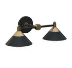 Nathan James Bathroom Fixture Only Sconce Vintage Wall Mounted 2-LIGHT Black. Fixed Price $72.00.