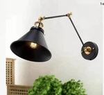 Lnc Black Swing Arm Wall Lamp Modern Brass Linear Hardwired/plug-in Sconce. Fixed Price $30.00.