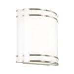 Minka Lavery 6414-84-L Vantage Vanity White Pc Led Wall Sconce, Silver. Fixed Price $112.99.