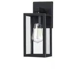Hukoro 13 In. 1-LIGHT Matte Black Hardwired Outdoor Wall Lantern Sconce. Fixed Price $36.36.