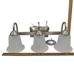 Feit Electric 73802 Led Vanity Fixture, 3-LIGHT, Brushed Nickel, 26-WATT. Fixed Price $17.81.