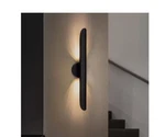 Rrtyo Cyma 23.6 In. 2-LIGHT Modern Black Linear Cylinder Geometric Vanity. Fixed Price $49.00.