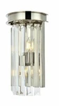 Crystal Wall Sconce Light Fixture Polished Nickel Foyer Bathroom Or Dining. Fixed Price $198.34.