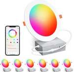 6 - Smart Recessed Lighting Inch Rgbcw Color Changing Ceiling Lights. Fixed Price $49.99.