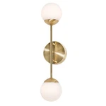 Afx Lighting Pearl 18" Led Sconce, Satin Brass/white - PRLS0418L30D1SB. Fixed Price $89.60.